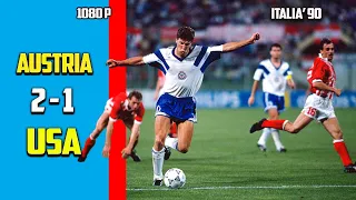 Austria vs USA 2 - 1 Group Stage Exclusives Version World Cup 90