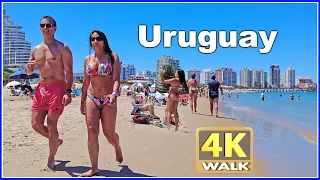 【4K】WALK Punta del Este Beach vlog Uruguay Travel 4k video