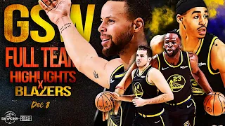 Steph x Poole Lead a Balanced Attack vs Blazers, Warriors Up To 21-4 | Dec 8, 2021 | FreeDawkins