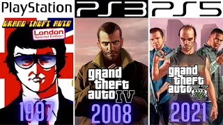 GRAND THEFT AUTO PlayStation Evolution PS1 - PS5 (1997-2021)