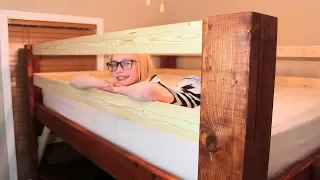 Queen Loft Bed with Desk for a Small Bedroom