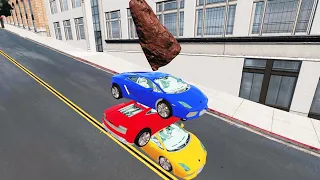 Cars vs Meteor #2 😱 - BeamNG.Drive