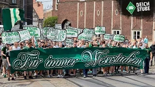 Laut und bunt: So lief die Werder-Fan-Demo gegen die Änderung des Stadionnamens