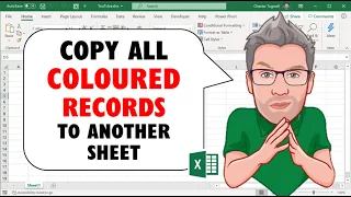 Copy All Highlighted / Coloured Cells or Records to Another Excel Worksheet