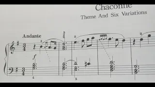 Handel HWV 442 - Chaconne Theme and 6 Variations in G major