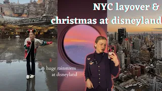 going back to NYC & disneyland christmas  flight attendant vlog | Kendra Cus