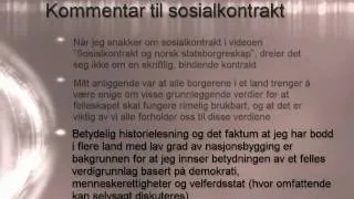 Kommentar til "Sosialkontrakt og statsborgerskap"