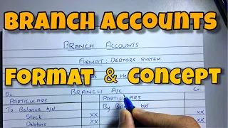 Branch Account - Format & Concept - Financial Accounting - By Saheb Academy