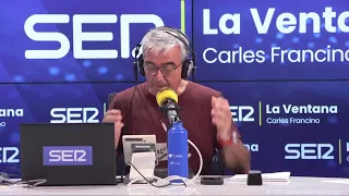 Carles Francino lee la carta que nos ha enviado un oyente mostrando su hartazgo