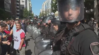 Argentines protest new government's drastic economic measures