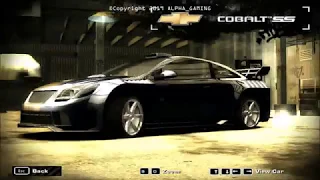 NFS:Most Wanted(2005)Black Edition Chevrolet Cobalt SS Full Customization