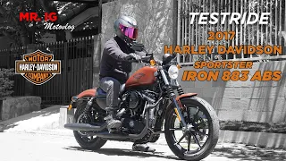 MOTOVLOG: TESTRIDE 2017 HARLEY DAVIDSON SPORTSTER IRON 883 ABS #harley #igbigbike