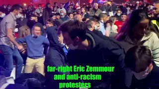 Far-Right Eric Zemmour & Antifa Protesters Clash at French Rally