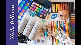 What materials are needed for OOAK and custom Blythe. Review of my materials for customizing dolls.