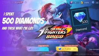 What if. . . we spend 500 diamonds - KOF skin event 2023 | Mobile Legends