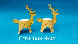How To Make Cristmas Deer//Diy Cristmas Deer // Handmade Deer//Luminous Deer For Cristmas Decoration
