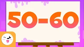 Adivina los números del 50 al 60 - Aprende a escribir y leer los números del 1 al 100