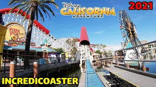 Incredicoaster FULL RIDE on reopening day at Disney California Adventure