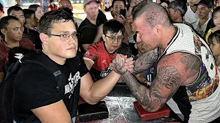 Can You Beat This SCHOOLBOY at ARM WRESTLING ? 6.0