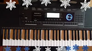 Снег кружится (Śnieg wiruje) The snow is spinning - Kurzweil KP110 Keyboard portable arranger