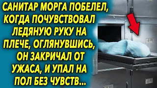 Он побелел, когда почувствовал ледяную руку на своём плече. Оглянувшись…