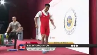 KIM Myong Hyok 3s 152 kg cat. 69 World Weightlifting Championship 2013