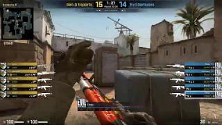 [ESL One: Road to Rio] The last round of Gen.G vs Evil Geniuses on Dust II