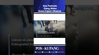 Dua Pemuda  Diduga Geng Motor Diamankan Warga, Mengendarai Motor Membawa Sajam