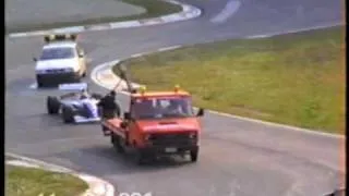 F1 tests Imola March '94, Ayrton Senna greets the crowd