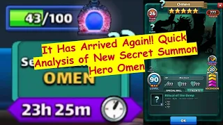 Quick Review of Second Secret Summon Hero Omen, Will He Dethrone Atwood To Be Best Secret Hero?