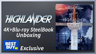 Highlander Best Buy Exclusive 4K+2D Blu-ray SteelBook Unboxing