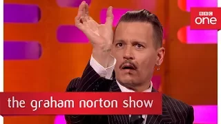 Johnny Depp dressed up as Jack Sparrow at Disneyland - The Graham Norton Show: 2017 - BBC One