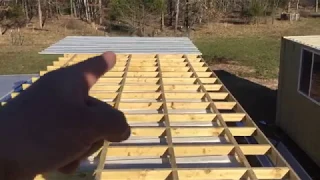 Metal Roof Idea - Shipping Container idea for roofing a shipping container for water collectio