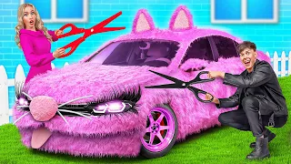 Pink Car vs Black Car Challenge by TeenDO Challenge