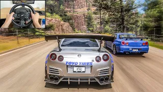 Nissan GT-R Nismo - Goliath Race - Forza Horizon 5 | Steering Wheels Gameplay