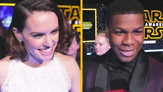 Star Wars: The Force Awakens Cast Red Carpet Interviews | Oh My Disney