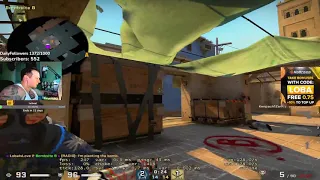 s1mple KNIFE ATTEMPT (GONE WRONG)