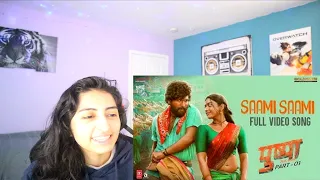 Pushpa: Saami Saami - Full Video Song Reaction | Allu Arjun, Rashmika Mandanna | Sunidhi C | DSP