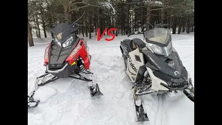 Обзор снегохода  Polaris RMK 800 год 2014 Assault vs Summit BRP ski doo 800R e tec  год 2012