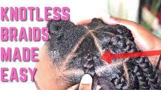 Jumbo Knotless Box Braids Rubberband Method *for beginners*| ItsAbeeyola