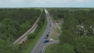 Watch: Drone footage on I-95 and Main Street after fatal accident