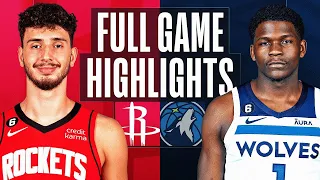 Houston Rockets vs Minnesota Timberwolves Full Game Highlights | Jan 21, 2023 NBA Season