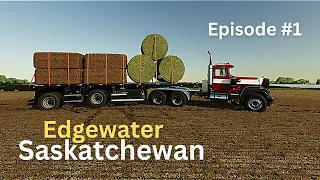 Edgewater Sask | NEW SERIES | Flax & Hay | Timelapse | FS22 Console