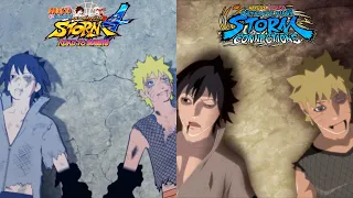 Naruto Vs Sasuke Final Boss Fight Comparison - Naruto Ninja Storm 4 Vs Naruto Storm Connections