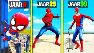 Van 0 Naar 99 JAAR Als SPIDERMAN In GTA 5!