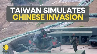 Taiwan military holds beach defence drill in simulated Chinese invasion | WION