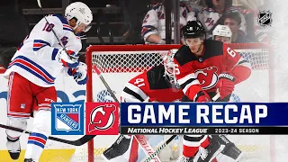 Rangers @ Devils 11/18 | NHL Highlights 2023