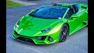 Lamborghini Huracan EVO Spyder LOUD ANGRY BEAST – Start Up Awesome SOUND at Lamborghini Miami