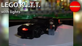 LEGO K.I.T.T. from Knight Rider with lights - #Shorts - Minifig scale