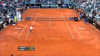 David Ferrer .. The Best Defence Ever !!